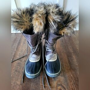 Sorel Joan of Arctic Winter Boots Quarry/Black